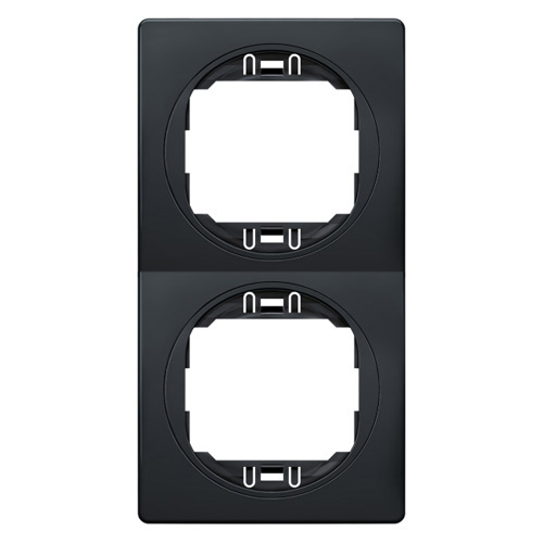 EON Maska dvostruka - vertikalna crna sa crnim nosačem