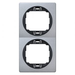 EON Maska dvostruka  - vertikalna  silver sa crnim nosačem