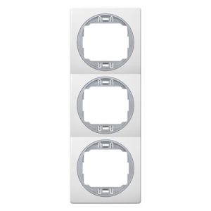 EON Maska trostruka  - vertikalna  bela sa silver nosačem