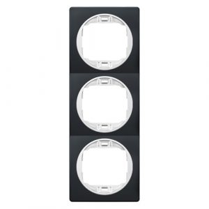 EON Maska trostruka  - vertikalna  crna sa belim nosačem