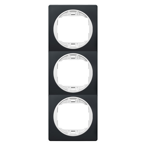 EON Maska trostruka - vertikalna crna sa belim nosačem