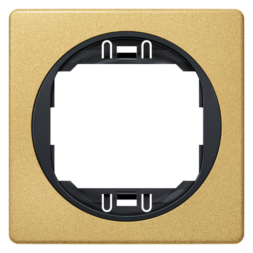 EON Maska jednostruka 80x80 zlatna sa crnim nosačem