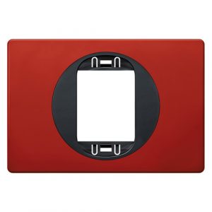 EON Maska jedn.  80x120 za uski taster  crvena sa crnim nosačem