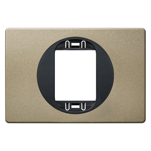 EON Maska jedn. 80x120 za uski taster brušeni nikal sa crnim nosačem