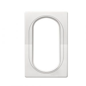 EON Maska duple priključnice   bela soft sa belim nosačem