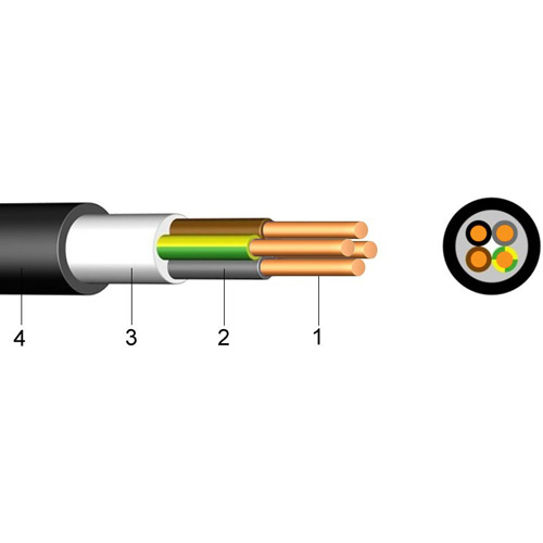 Kabl PP00 NYY (E-YY) 4x1.5mm²