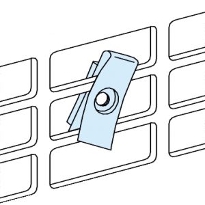 SE matice M5 za montažnu ploču sa prorezima - Prisma