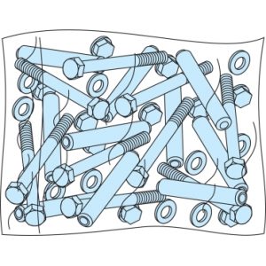 SE zavrtnji za spajanje ormana - 10 komada