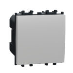 SE Easy Styl prekidač 1P unakrsni 2M srebrni