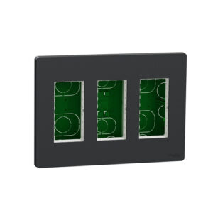 SE New Unica Ugradna kutija 3 kolone antracit