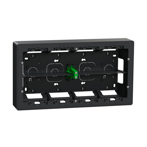 SE New Unica 2x10 modula nadgradna kutija antracit