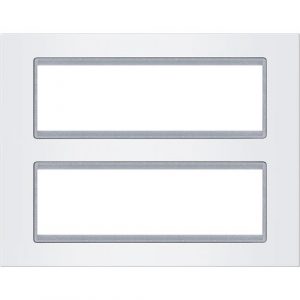 EXPERIENCE Maska 2x7M vertikalna BASIC bela sa silver nosačem