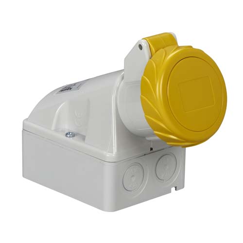 SE PratiKa industrial socket - 16 A - 3P + N + E - 100...130 V AC - IP67