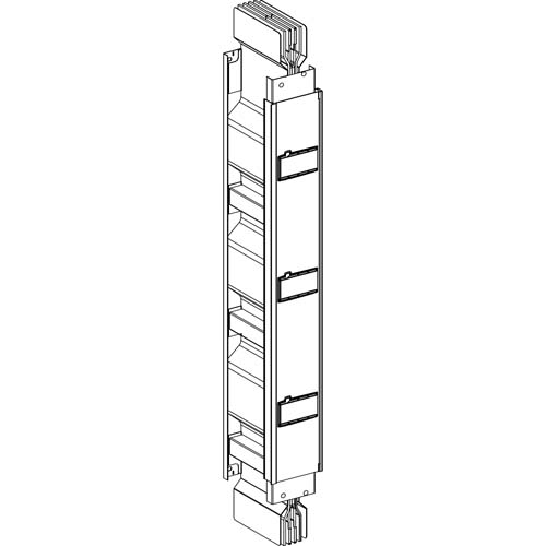 SE Straight distribution length Canalis KTA aluminium 2000A 3L+N+PER (Al) fixed length 2m 3 outlets RAL9001