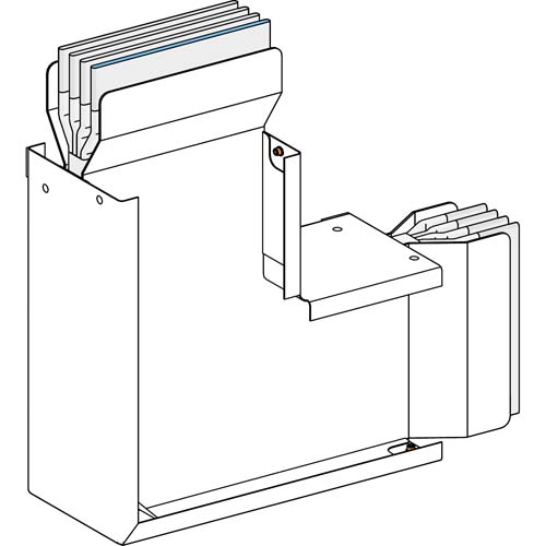 SE Edgewise elbow Canalis KTA aluminium 3200A 3L+PE 2 fixed branches fire rated