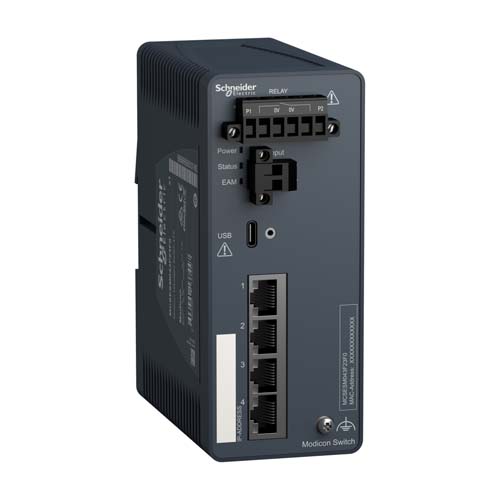 SE Modicon Managed Switch - 4 ports for copper