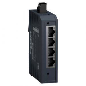 SE Modicon Standard Unmanaged Switch - 4 ports for copper + 1 port for multimode fiber optic