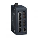 SE Modicon Standard Unmanaged Switch - 6 ports for copper + 2 ports for multimode fiber optic