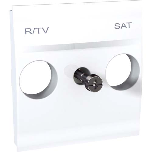 SE Unica - cover plate for R-TV/SAT sockets - 2 m - white