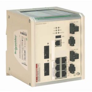 SE ConneXium Extended Managed Switch - 6 ports for copper + 2 ports for fiber optic -multimode - Coated