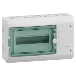 SE Enclosure for modular device with interface, Mureva Enclosure, 1x12 mod, 1 open., (W)448mm x(H)280mm, earth term block