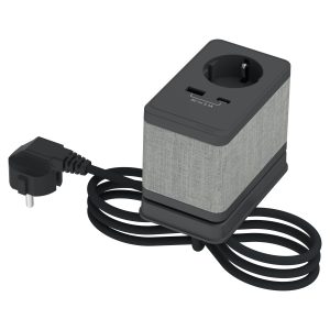 SE Unica system+ - Stona jedinica S - DE utičnica+USBA/C - antracit