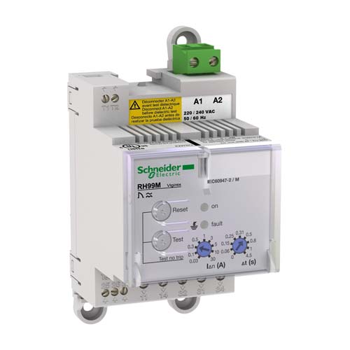 SE Residual current protection relay VigiPacT RH99M 30mA-30A 440/525VAC 50/60Hz DIN rail mounting