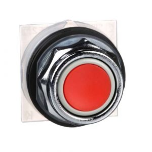SE Head for spring return push button Harmony 9001K metal flush red 30mm