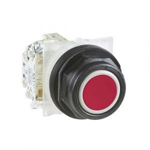 SE Push button Harmony 9001SK plastic flush red 30mm spring return 1 C/O