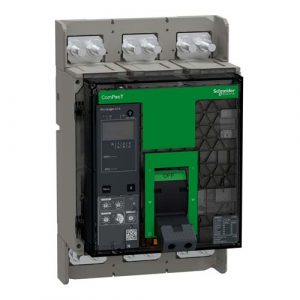 SE Circuit breaker ComPacT NS800N 50kA at 415VAC 3P fixed manually operated MicroLogic 5.0A control unit 800A