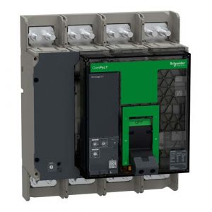 SE Circuit breaker ComPacT NS1000L 150kA at 415VAC 4P fixed manually operated MicroLogic 2.0 control unit 1000A