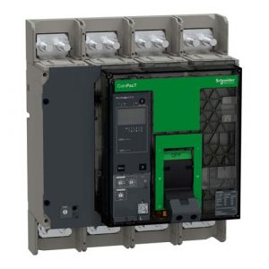 SE Circuit breaker ComPacT NS1000L 150kA at 415VAC 4P fixed manually operated MicroLogic 2.0A control unit 1000A