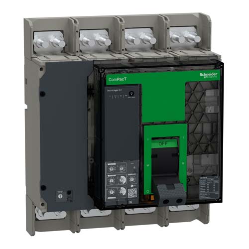 SE Circuit breaker ComPacT NS1000N 50kA at 415VAC 4P fixed manually operated MicroLogic 6.0 control unit 1000A