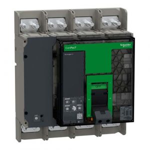 SE Circuit breaker ComPacT NS1250H 70kA at 415VAC 4P fixed manually operated MicroLogic 5.0 control unit 1250A