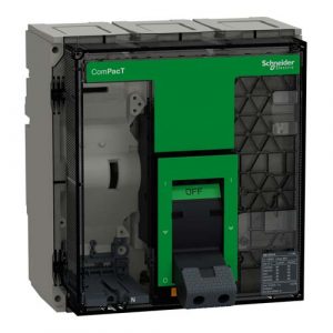 SE Circuit breaker frame ComPacT NS1250N 50kA at 415VAC 1250A 3P fixed manually operated without control unit