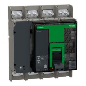 SE Circuit breaker ComPacT NS1600H 70kA at 415VAC 4P fixed manually operated MicroLogic 2.0 control unit 1600A