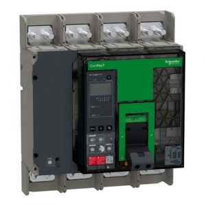 SE Circuit breaker ComPacT NS1600N 50kA at 415VAC 4P fixed manually operated MicroLogic 5.0E control unit 1600A