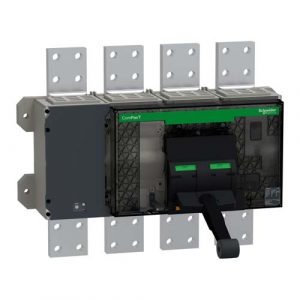 SE Circuit breaker frame ComPacT NS2500H 70kA at 415VAC 2500A 4P fixed manually operated without control unit