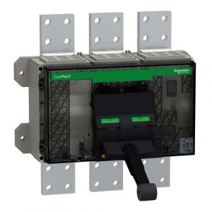 SE Circuit breaker frame ComPacT NS3200N 50kA at 415VAC 3200A 3P fixed manually operated without control unit
