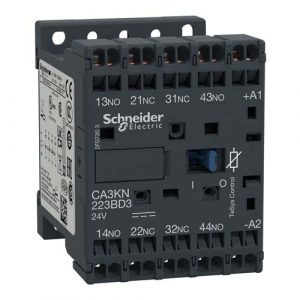 SE control relay TeSys K 4P(2NO+2NC) 690V 24V DC coilspring terminal