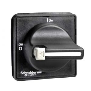 SE TeSys VARIO / Mini VARIO - front and black rotary handle - without padlocking