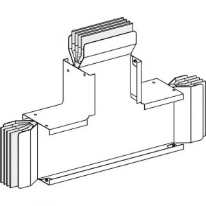 SE Edgewise tee Canalis KTC copper 1000A 3L+N+PE fixed dimensions