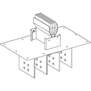 SE Straight feed unit Canalis KTC copper 1600A 3L+PE made to measure dimensions neutral N2 white RAL9001