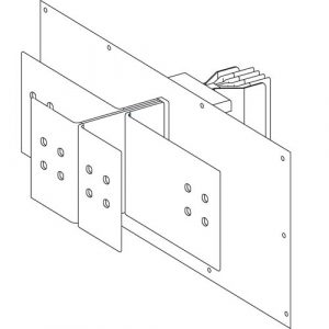 SE Bar feed unit Canalis KTC copper 3200A 3L+PE flat outlets made to measure dimensions neutral N7 white RAL9001