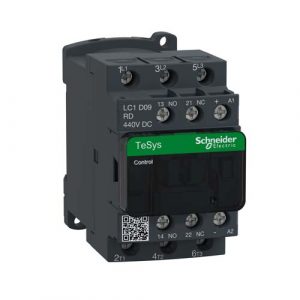 SE Contactor TeSys Deca 3P(3NO) AC-3/AC-3e <=440V 9A 440V DC coil screw clamp terminals