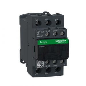 SE TeSys D kontaktor - 3P(3 NO) - AC-3 - <= 440 V 25 A - 60 V DC kalem