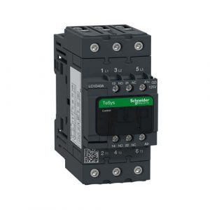 SE Contactor TeSys Deca 3P(3 NO) AC-3/AC-3e <=400V 40A 125V DC standard coil screw clamp terminals