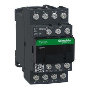 SE TeSys D kontaktor - 4P(4 NO) - AC-1 - <= 440 V 20 A - 24 V DC kalem mala potroš.