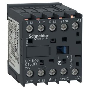 SE Contactor TeSys K 3P AC-3/AC-3e <=440V 9A 1 NC aux 250V DC coil