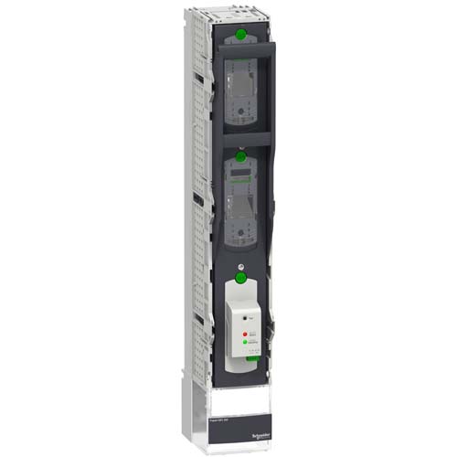 SE Fuse switch disconnector FuPacT ISFL400 400A 3P (3 poles switchable) fuse monitor connection to 185mm busbar M12